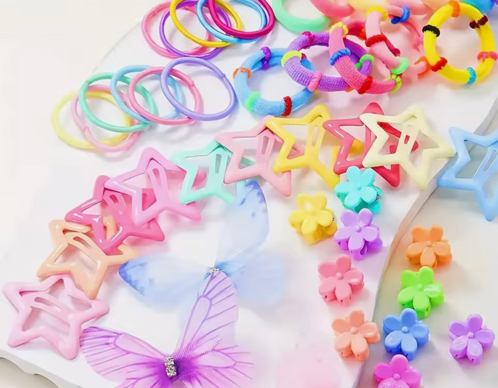 Baby Hair Bow & Styling Kit 🎀 – No Pull, Soft & Cute